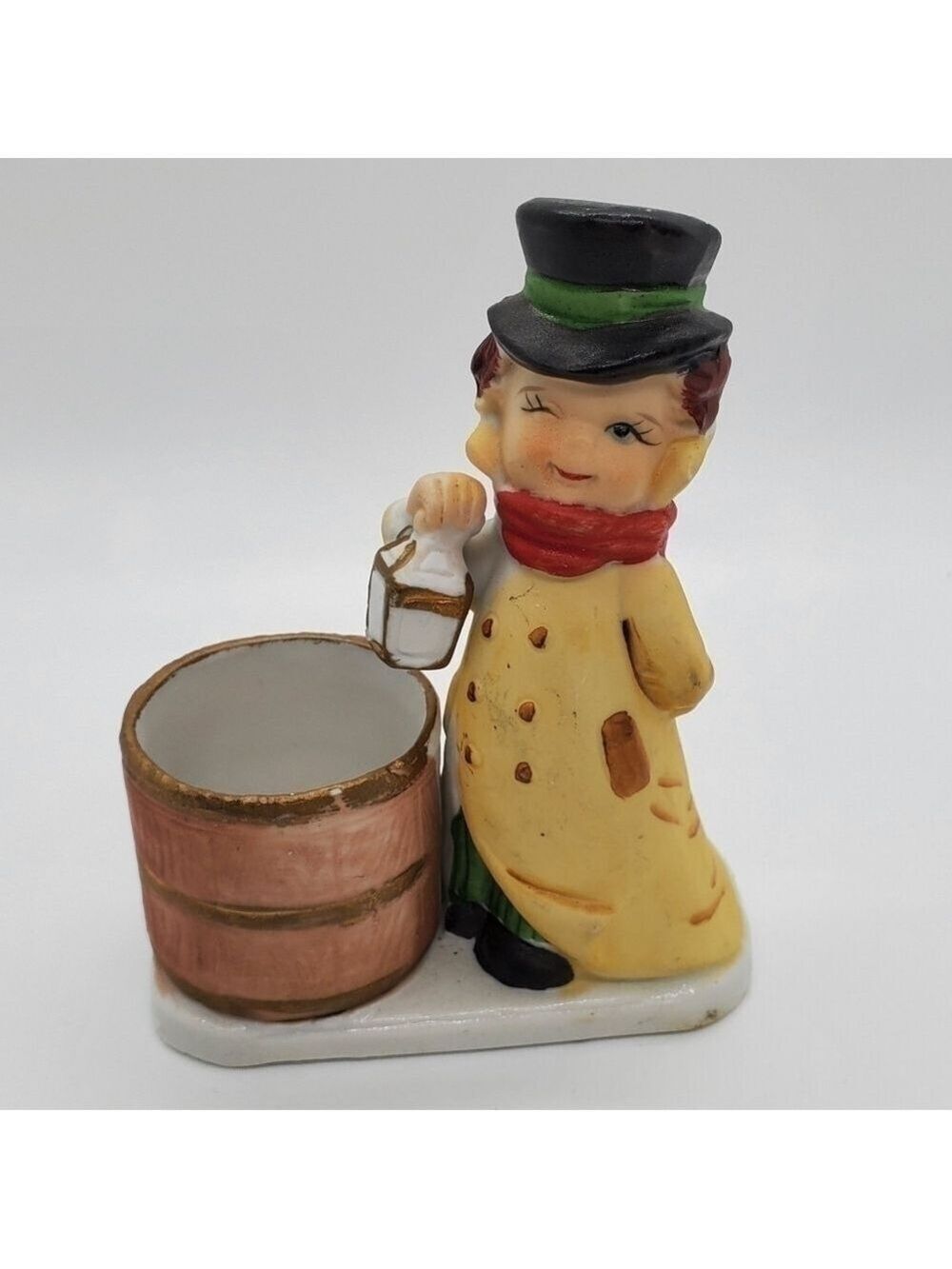 VTG Christmas Luvkins Jasco 1978 Hand painted porcelain Boy with Lantern